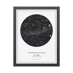 Framed star chart